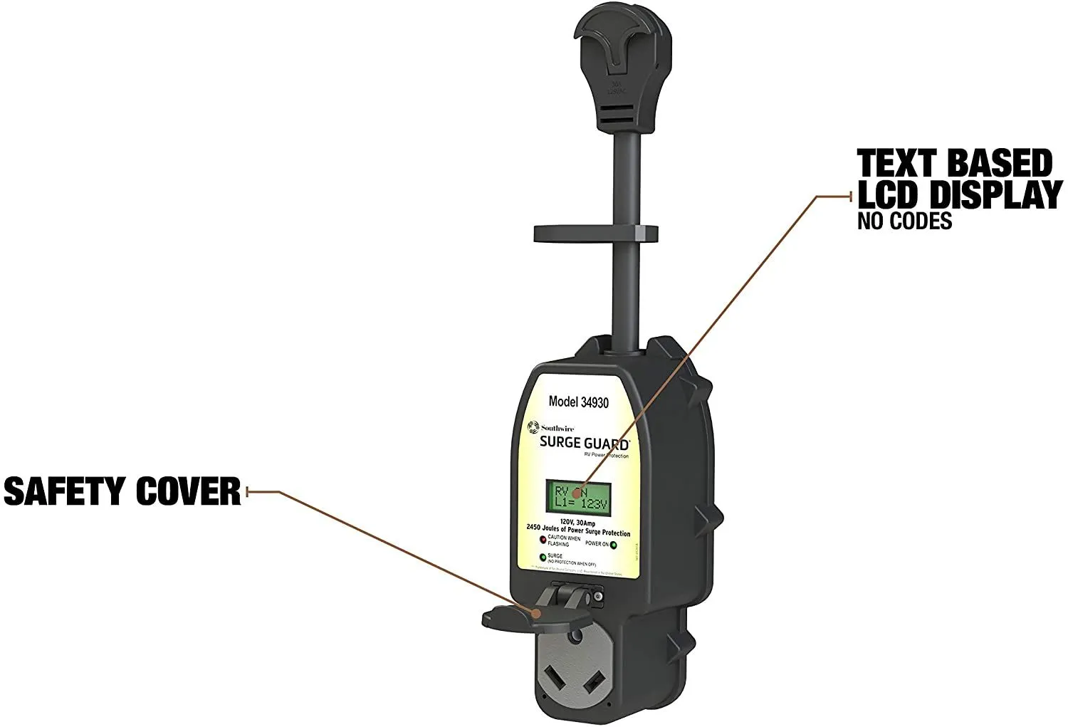 30A Portable Surge Guard W/Enh